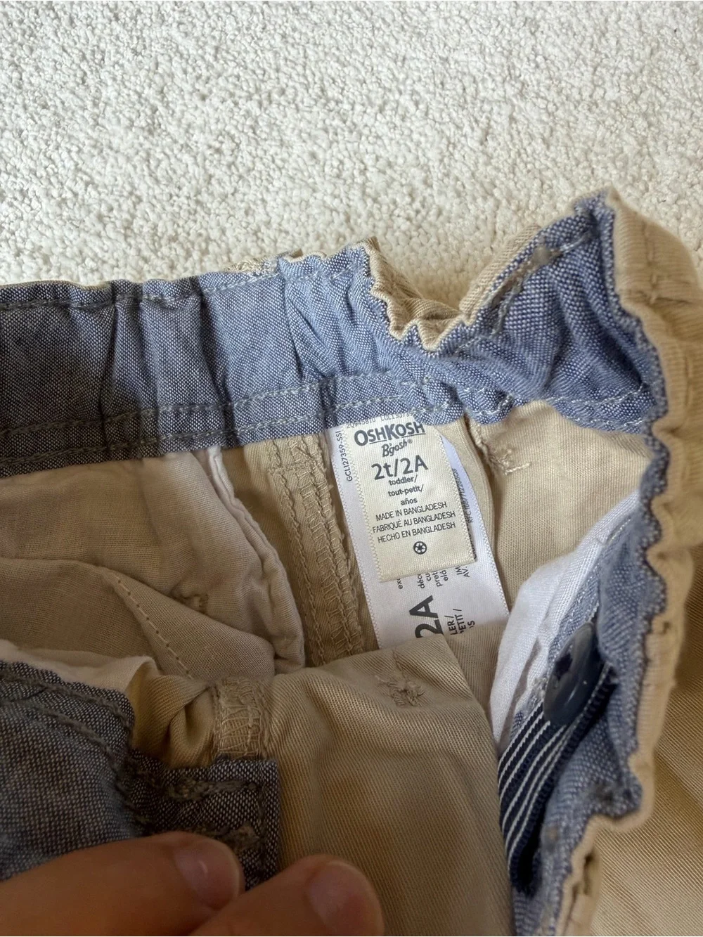 OshKosh B'gosh Tan Straight-Leg Khaki Pants